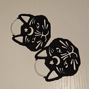 Dolls Kill Cosmic Kitty Earrings